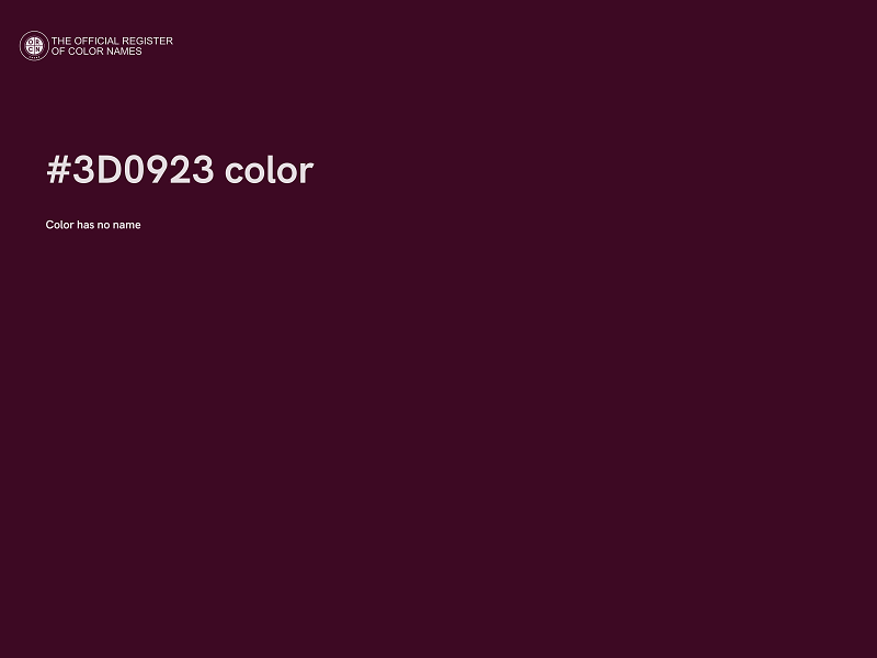 #3D0923 color image