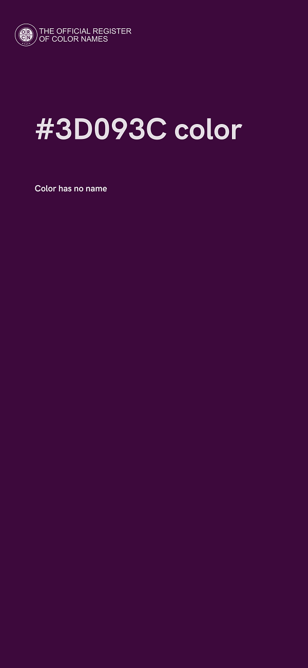 #3D093C color image