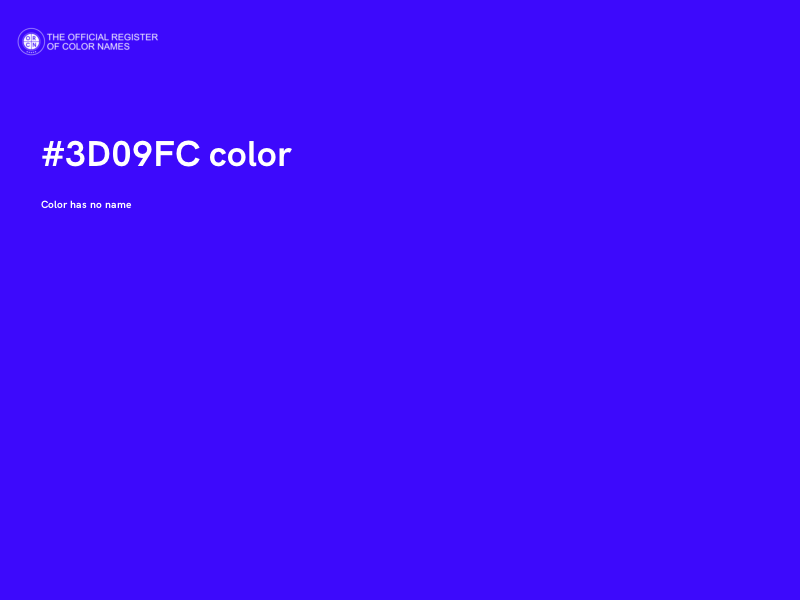 #3D09FC color image