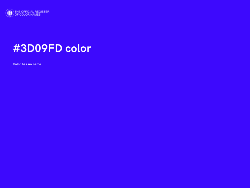 #3D09FD color image