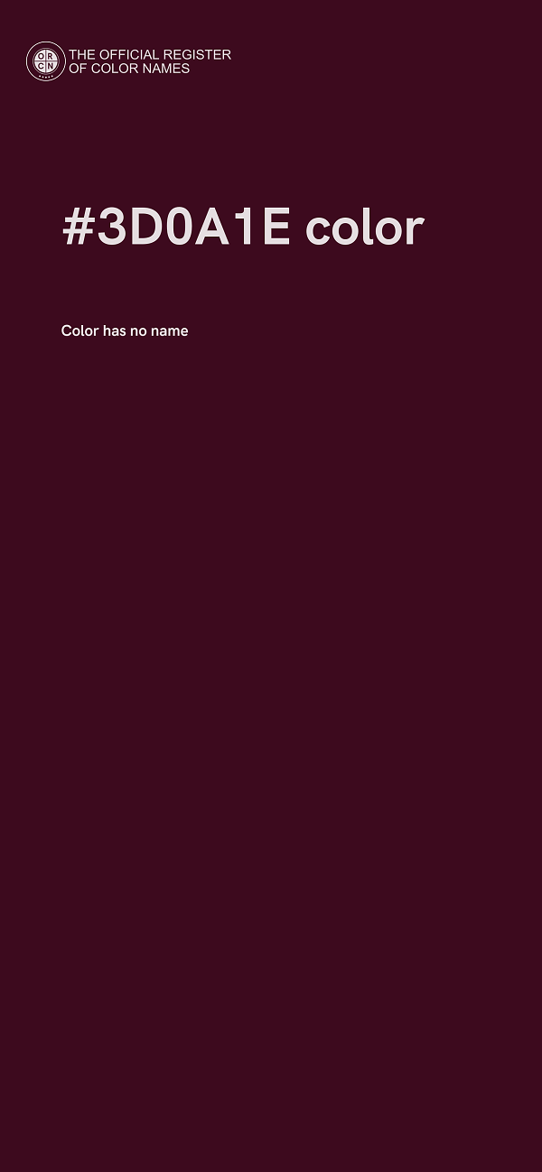 #3D0A1E color image