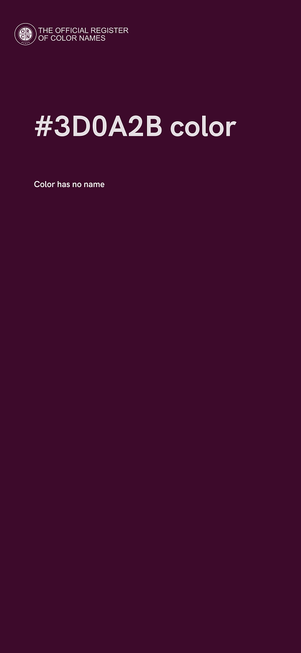 #3D0A2B color image