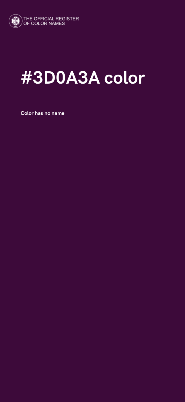 #3D0A3A color image