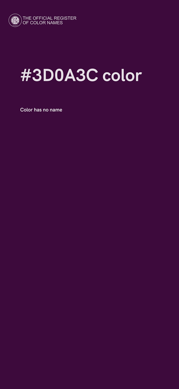 #3D0A3C color image