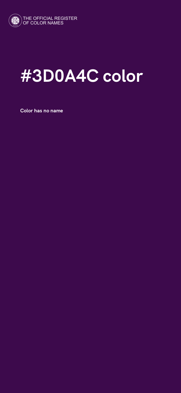#3D0A4C color image