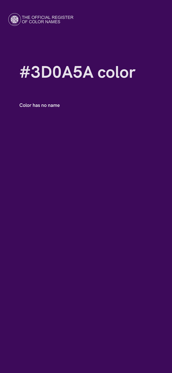 #3D0A5A color image