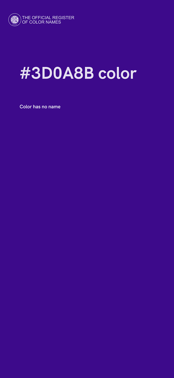 #3D0A8B color image