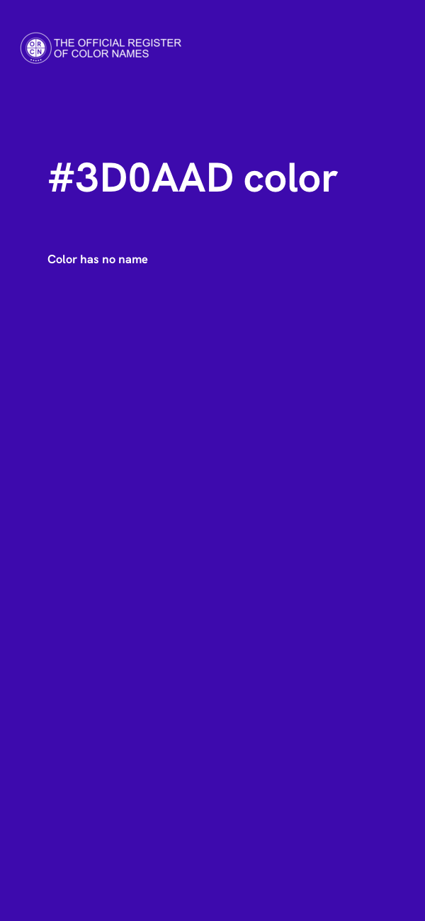 #3D0AAD color image