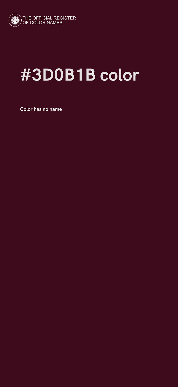 #3D0B1B color image