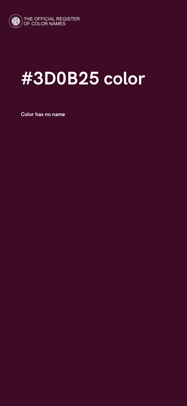 #3D0B25 color image