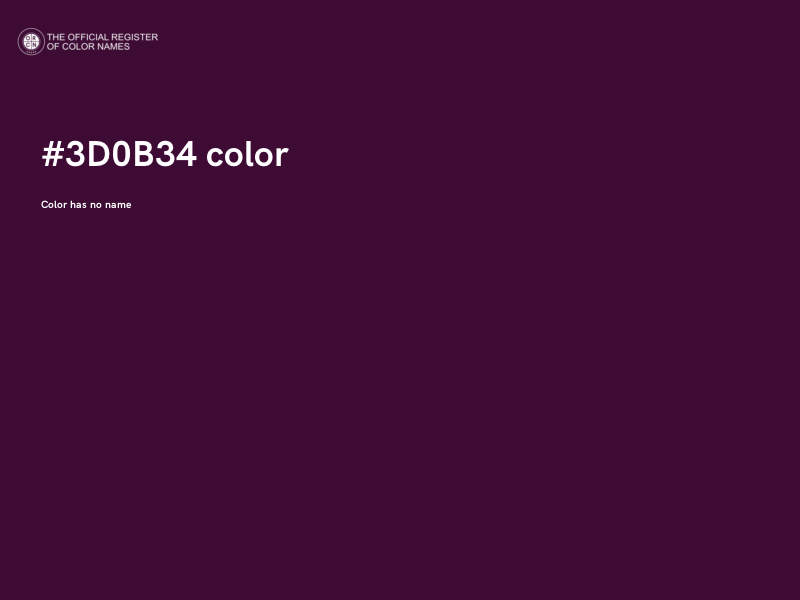 #3D0B34 color image