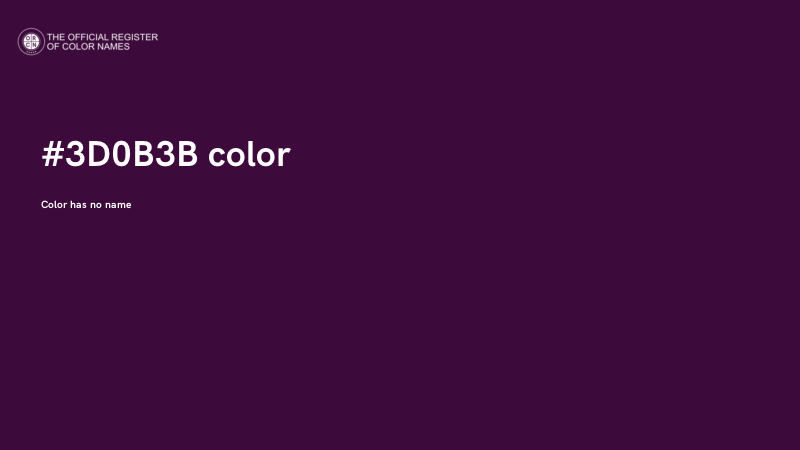 #3D0B3B color image