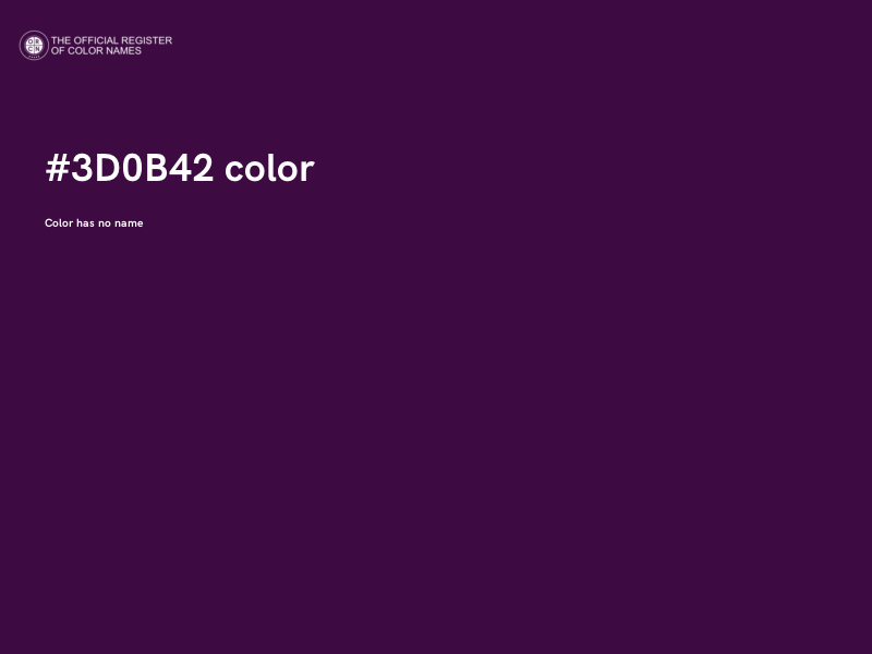 #3D0B42 color image