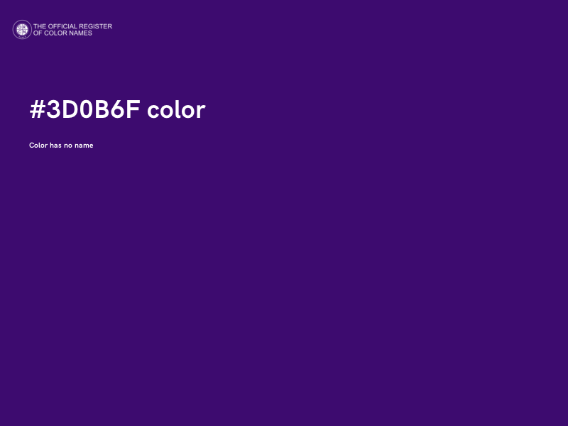 #3D0B6F color image