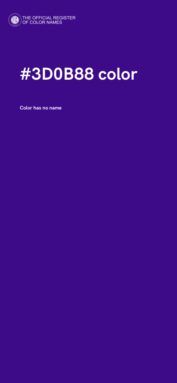 #3D0B88 color image