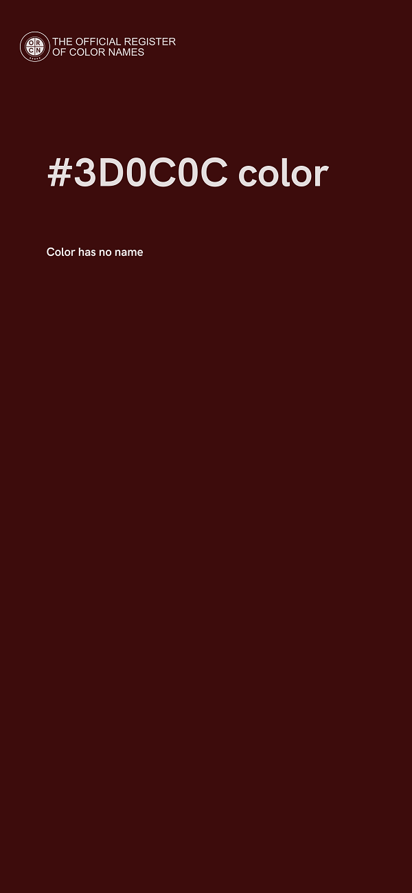 #3D0C0C color image