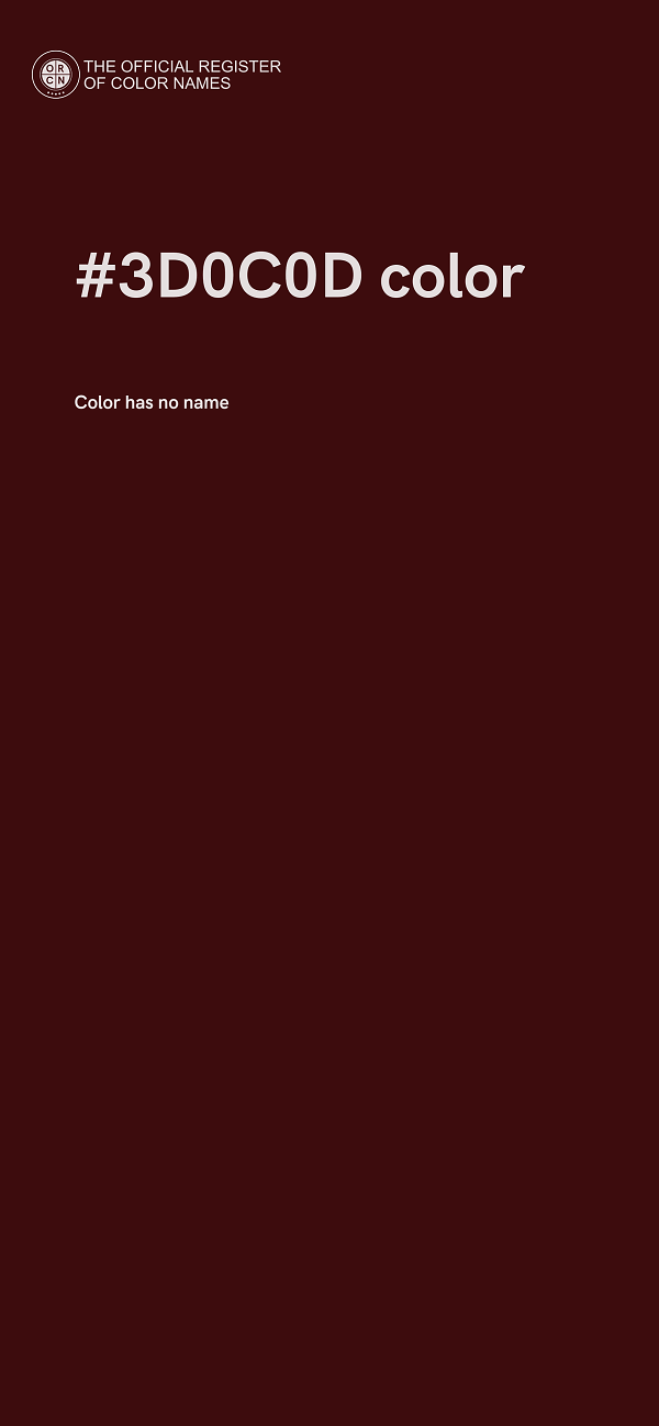 #3D0C0D color image