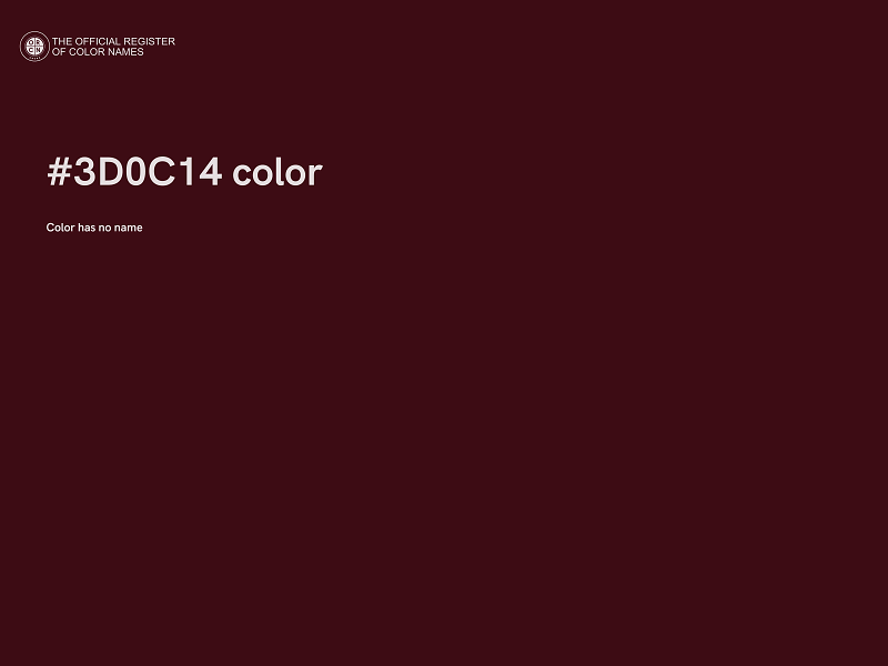 #3D0C14 color image