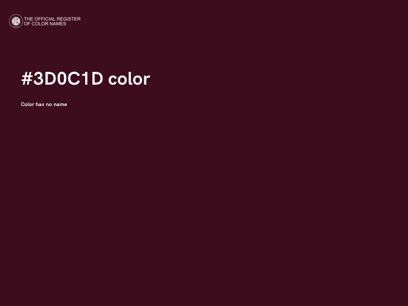 #3D0C1D color image