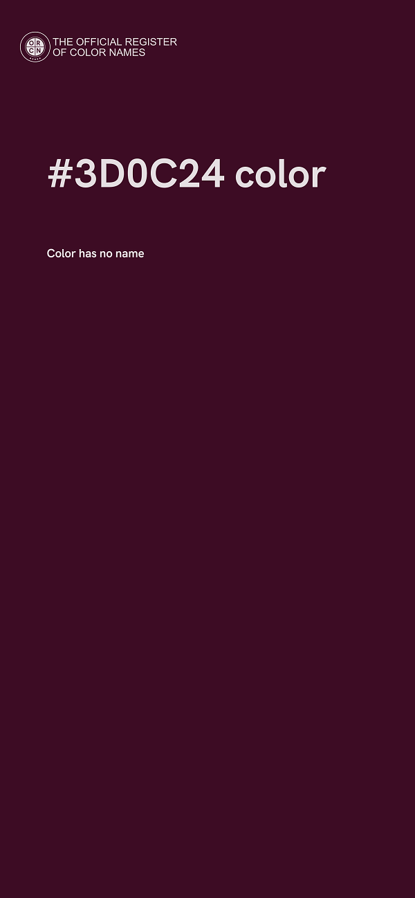 #3D0C24 color image