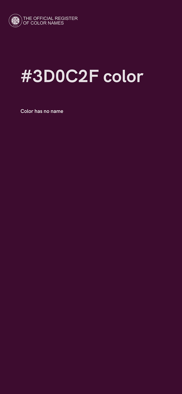 #3D0C2F color image