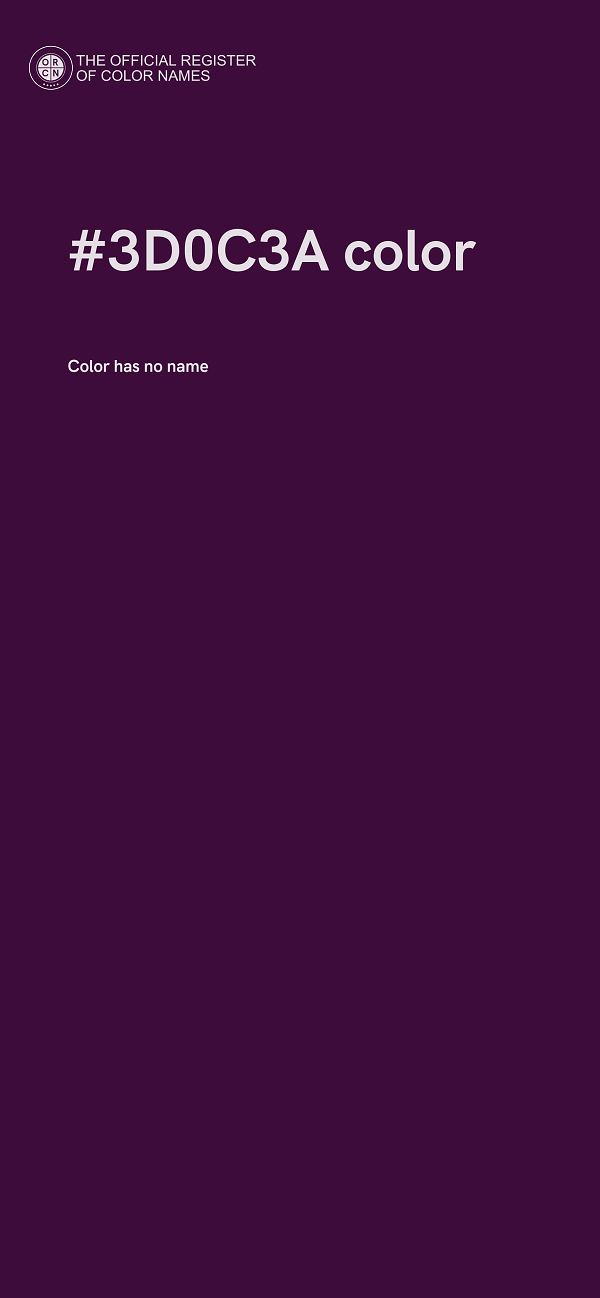 #3D0C3A color image