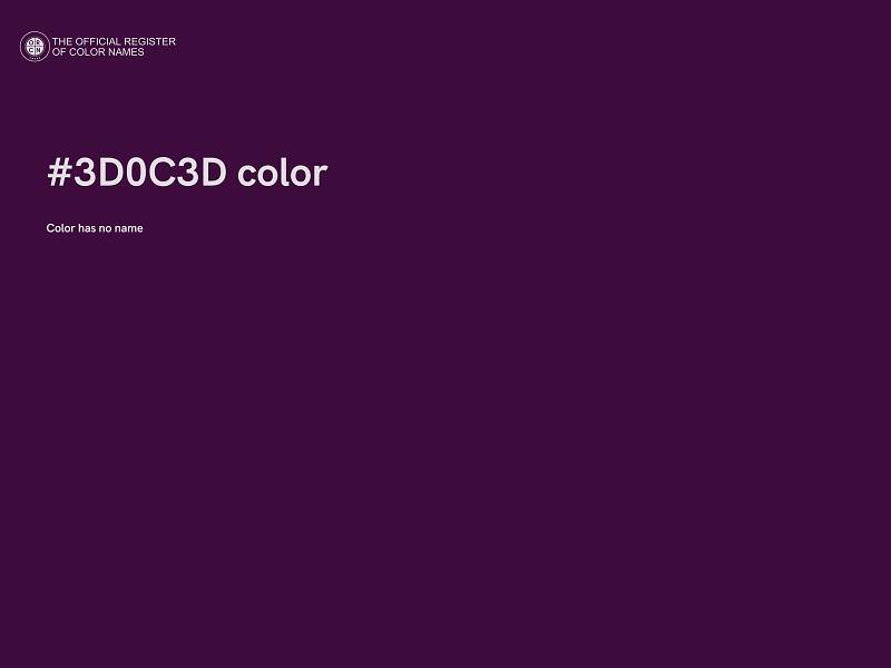 #3D0C3D color image