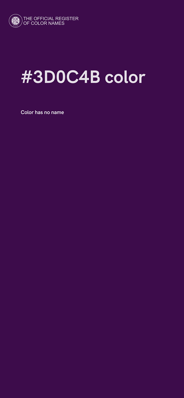 #3D0C4B color image