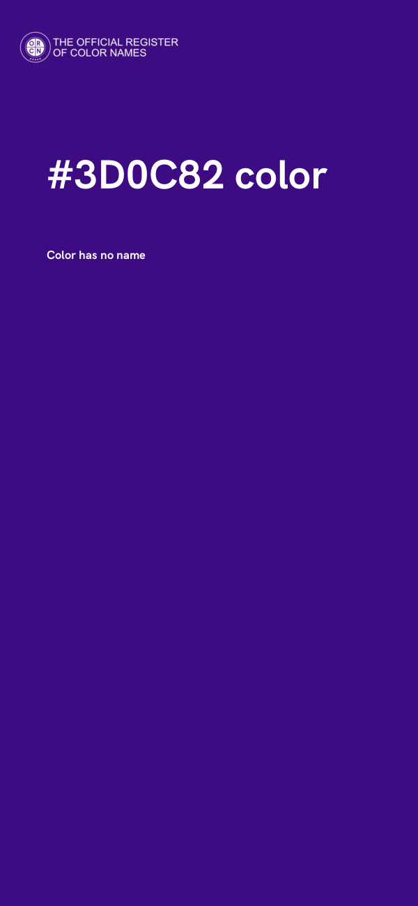 #3D0C82 color image
