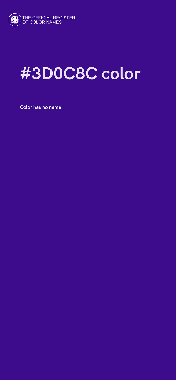#3D0C8C color image