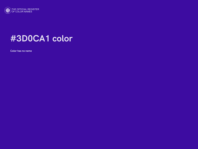 #3D0CA1 color image