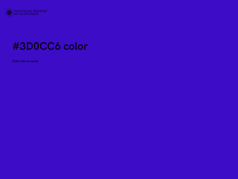 #3D0CC6 color image