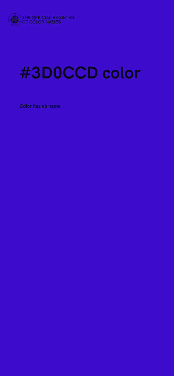 #3D0CCD color image