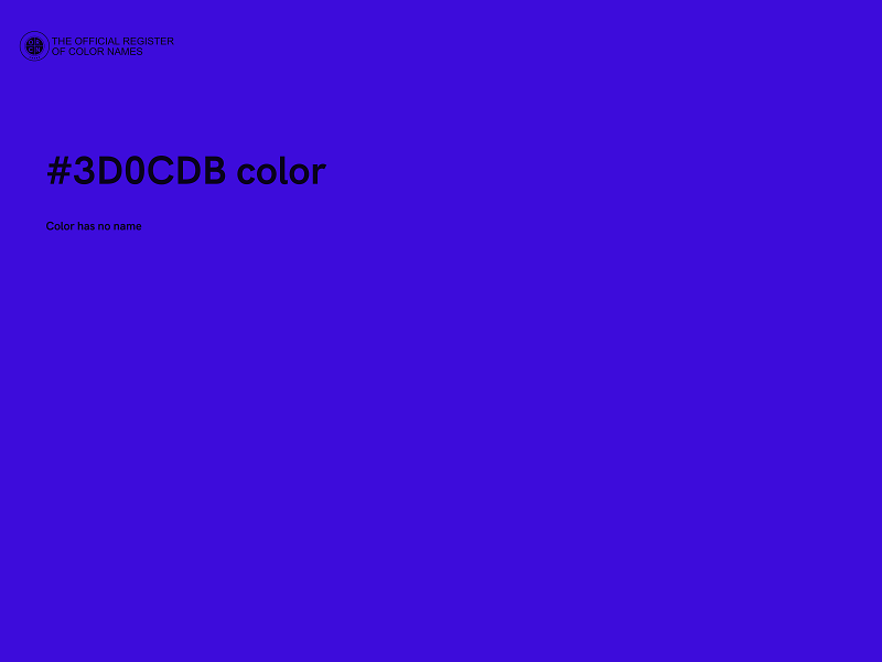 #3D0CDB color image