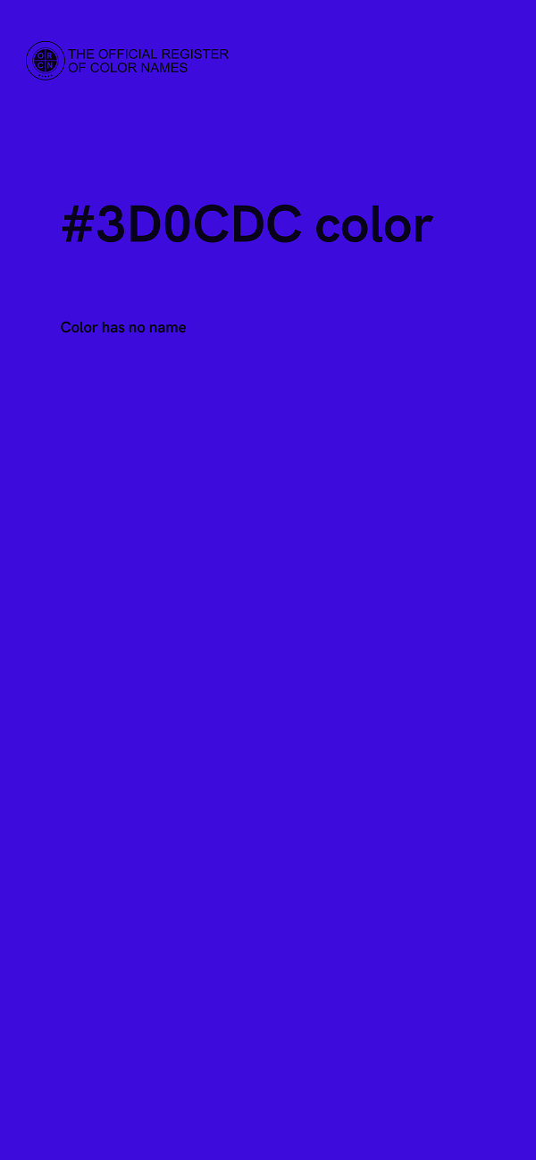 #3D0CDC color image