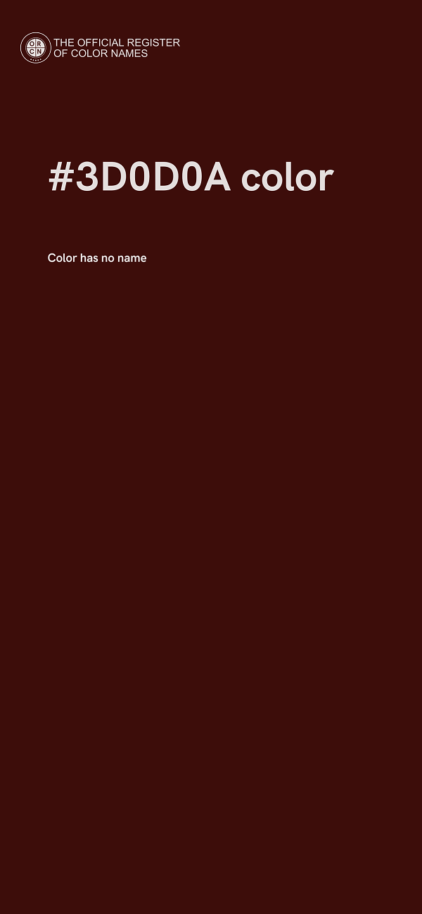 #3D0D0A color image