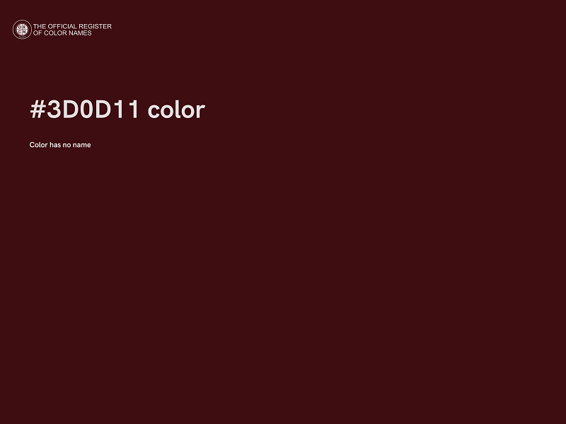 #3D0D11 color image