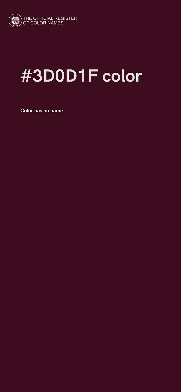 #3D0D1F color image