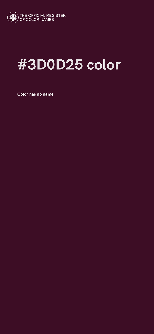 #3D0D25 color image