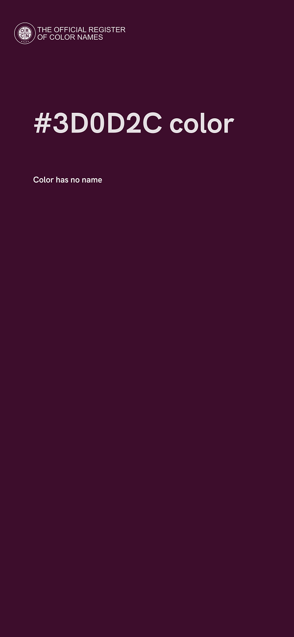 #3D0D2C color image