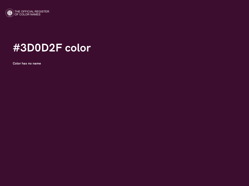 #3D0D2F color image