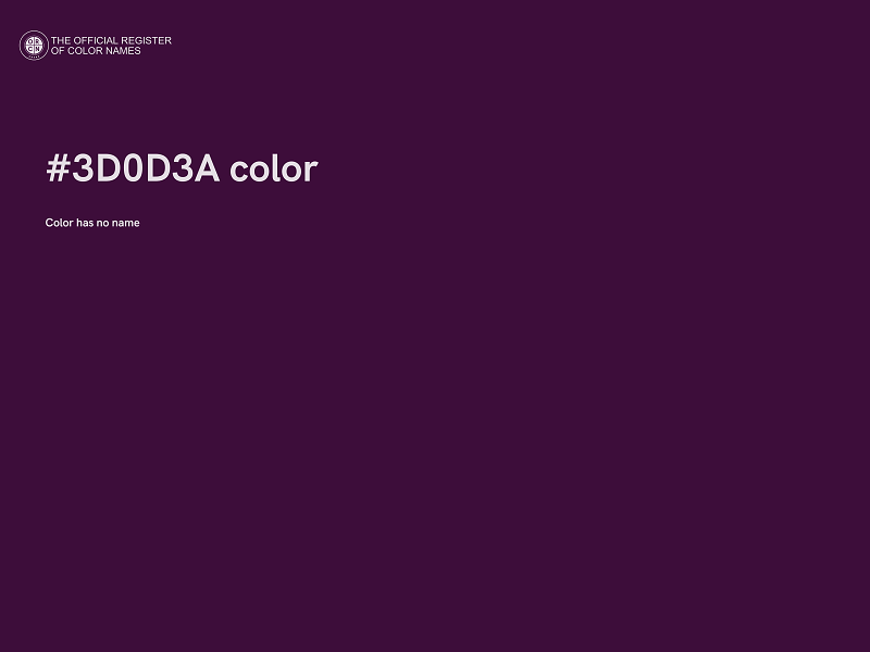 #3D0D3A color image