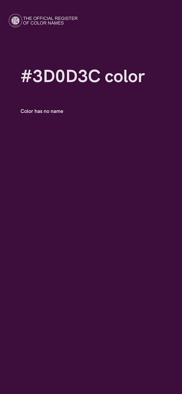 #3D0D3C color image