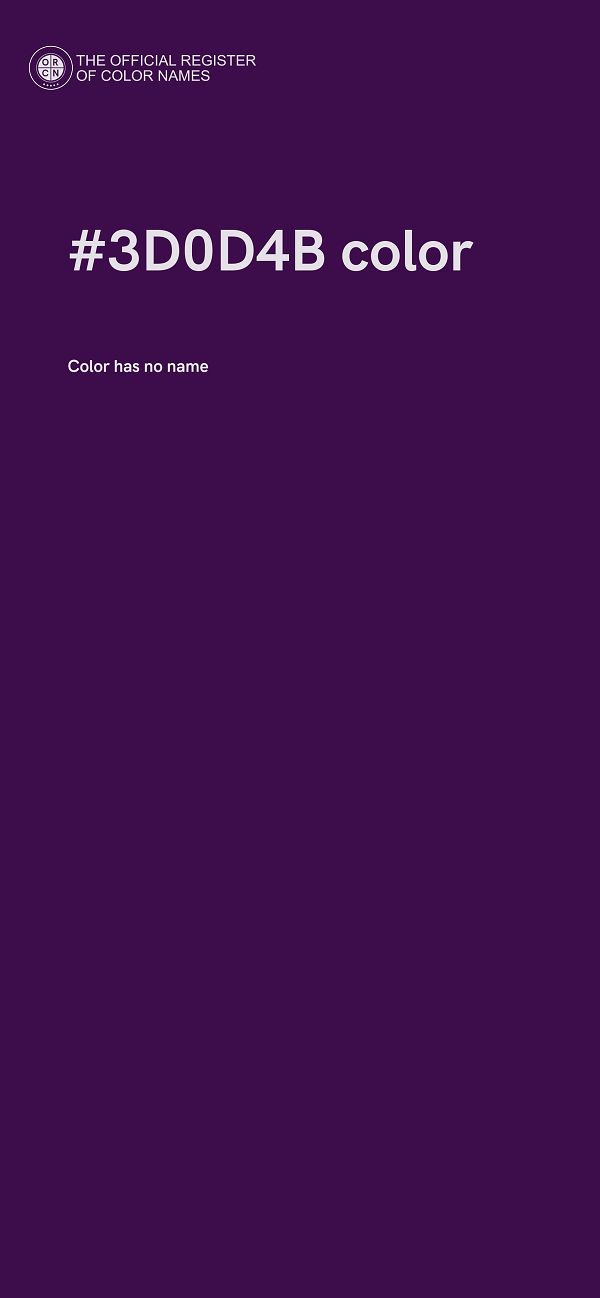 #3D0D4B color image