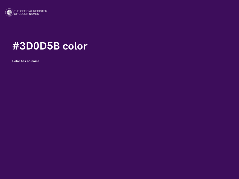 #3D0D5B color image