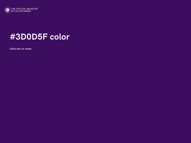 #3D0D5F color image