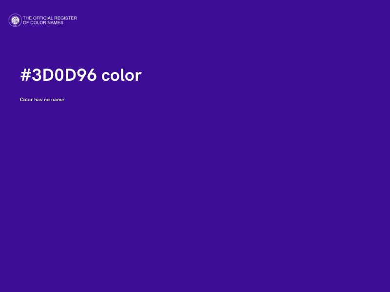 #3D0D96 color image