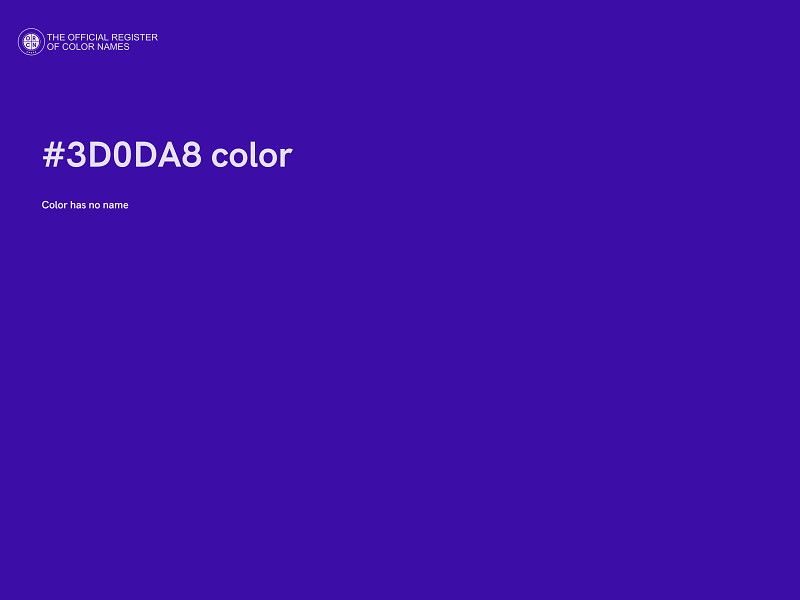 #3D0DA8 color image