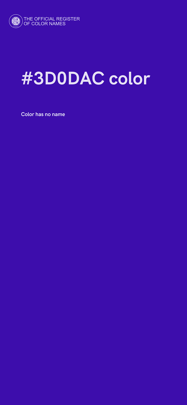 #3D0DAC color image