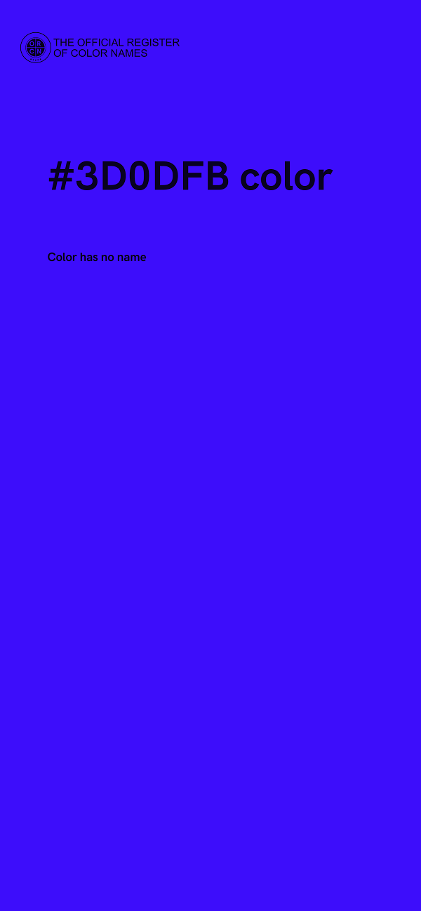 #3D0DFB color image